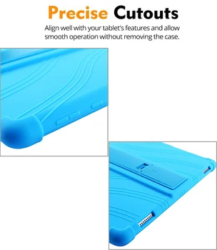 Caso para Huawei MediaPad T3 9.6 AGS-L09 AGS-W09 AGS-L03 T3 10 Niños Caso Suave de Silicona a prueba de Golpes Cubierta del Soporte de la Tableta Funda
