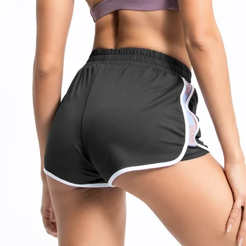 CE.MS pantalones Cortos de Deporte de la Equitación de Yoga de Golf de Tenis de Running Pantalones Cortos de la Mujer Elástica Anti-reflejos de la Velocidad Seco GRACIA de COLOR de BLOQUE Corto