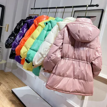 Chaqueta de invierno de las Mujeres de la capa de Streetwear 2020 de gran tamaño de alta calidad de 90% pato blanco suelto gruesa caliente abajo chaqueta Para las Mujeres YR86