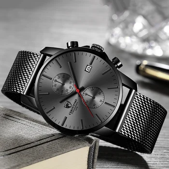 CHEETAH de Nueva Moda Relojes para Hombre de la Marca Superior de Lujo Cronógrafo Deportivo Reloj de Cuarzo de los Hombres de Cuero Reloj de Relogio Masculino