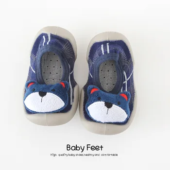 Chica Calcetines de Niños de Zapatillas para Bebé Bebé Suave antideslizante Zapatos de Niño de las Niñas de Bebé Calcetín Zapatos de los Niños de los Animales Suela Blanda Zapatos de Goma