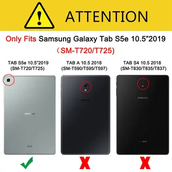 Ciervo Caso Para Samsung Galaxy Tab S5E 10.5 Caso de la PU Cubierta de Cuero Para Samsung Tab S5e SM-T720 SM-T725 10.5 de la Tableta de la PC +filmPen
