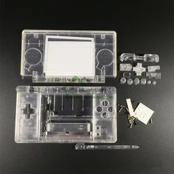 Claro Blanco/ Negro de la Vivienda Shell de la Cubierta del Caso Completo Set de Recambio Para Nintendo DS Lite NDSL Consola de juegos Cubierta de la caja