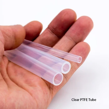 Claro PTFE tubo tubo 1x2 1.5x3 2x3/4 2.5x4 3x4/5 4x5/6 5x6mm PFA impresora 3D de la Boquilla de alimentación de grado de alimentos de la PFA, FEP F46