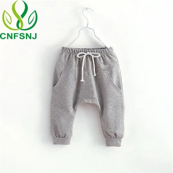 CNFSNJ 2020 Verano adicolo niños coreanos pantalones de algodón siete de algodón de rizo pequeño pantalones para niños y niñas de Vela pantalones de encaje