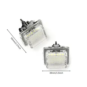 Coche 18 SMD LED Blanco Luz de la Placa de Licencia de la Asamblea Etiqueta de Reemplazo de la Lámpara para Mercedes W204 W221 W212 W216