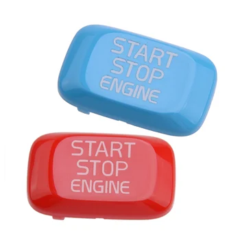 Coche de Motor de Auto Start Stop Cubierta del Botón de ajuste para Volvo V40 S60 V60 Azul Rojo