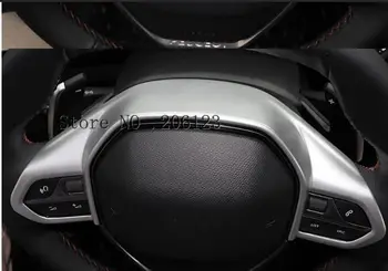 Coche Estilo Accesorios Para Peugeot 3008 GT 4008 5008 ABS de fibra de Carbono de la etiqueta engomada del volante recorte marco decorativo cubierta del 2018