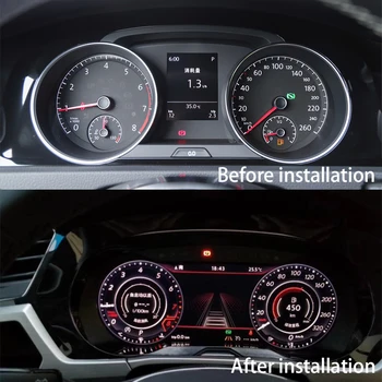 Coche grupo de Instrumentos Velocímetro Panel de control LCD Monitor de Millas Para Volkswagen VW Golf 7 R Golf7 GTi MK7 2012~2020