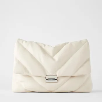 Color sólido de la PU de Cuero de Crossbody Bolsas de 2020 Diseñador de la Cadena de Crossbody bolsa de Dama blanca de Hombro Bolsa de Mensajero Bolsa Bolso Mujer