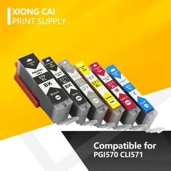 Compatible de los Cartuchos de Tinta Para IGP 570 CLI 571 Cannon Pixma MG5750 MG5751 MG5752 MG5753 MG6850 MG7750 MG6853 MG7753