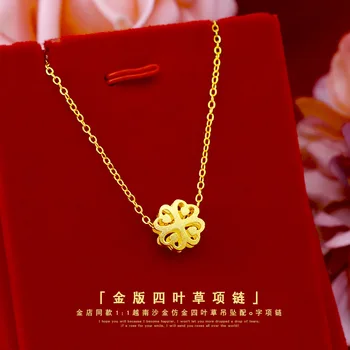Coreano de la Moda de Oro 14K de la Joyería de los Encantos de Corto Colgante de Collar de las Mujeres de la Boda de Engegement Clavícula Gargantilla Colgante de la Joyería 62662