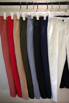 Coreano De Negocios Sólido Pantalones De Los Hombres, Todos Coinciden Con Slim Fit Para Hombre Vestido De Traje De Pantalones De Longitud De Tobillo Joven De La Oficina De Pantalones De Los Hombres La Ropa 2021