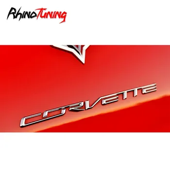Corvette Logotipo Emblema De Coches Estilo Insignia De Chrome Sticker Decal Para Corvette Stingray Z06 Convertible