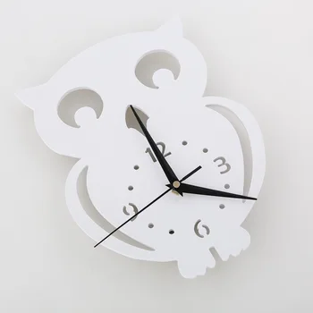 Creativo DIY 3D Búho Reloj de Pared de Diseño Moderno de PVC densidad Reloj de Pared de la Decoración De la Casa con cocina Office reloj Reloj De Pared 8738