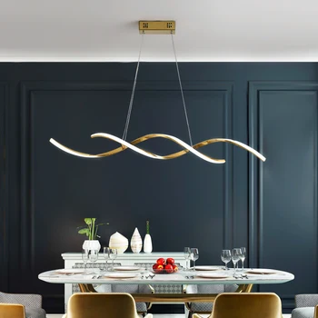 Cromo Chapado en Oro Colgante NUEVA y Moderna iluminación Para Comedor Cocina Sala de Home Deco Colgante de la Lámpara luminaria 25567