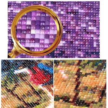 Cuadrado completo / Ronda de Perforación 5D BRICOLAJE Diamante Pintura Animal Búho Atrapasueños SUEÑO COGER el Bordado de Diamantes de Cristal de Mosaico de Imágenes
