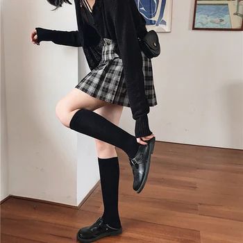 Cuadros Plisada De Las Mujeres Mini Faldas Harajuku Mujeres De Cintura Alta Casual Gótico Punk Faldas 2020 Uniforme De Estudiante Fajas Cortos Skater