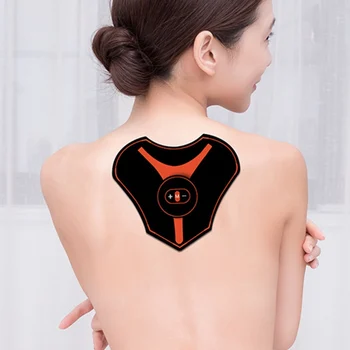 Cuello Pegatinas Masajeador De Carga Portátil Mini Masaje En El Cuello StickersCervical Vértebra Fisioterapia Instrumento De Cuidado De La Salud *