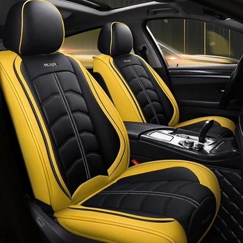 Cuero de la PU de asiento de coche cubre Para Hyundai solaris ix35 i30 ix25 i20 Elantra acento tucson, Sonata de los accesorios del coche etiqueta engomada para los coches