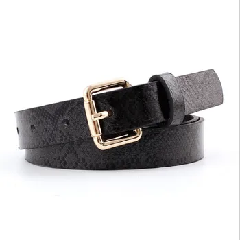 Cuero de la Pu de la Serpiente de diseño de las correas de las mujeres de alta calidad de ceinture femme cinturón de mujeres cinturones para mujer 2019 105x2.3cm