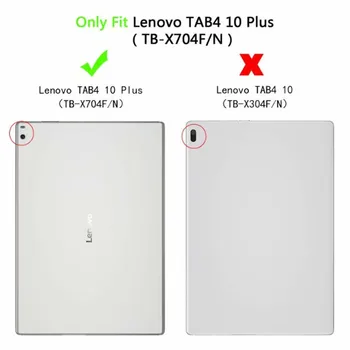 Cuero de la PU Smart Caso Para Lenovo Tab 4 10 Plus 10.1