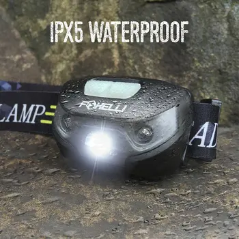 Cuerpo del Sensor de Movimiento proyector de LED XP-G Q5 Usb Recargable de Pesca Linterna Portátil de la Cabeza de la Linterna de la Lámpara de la Antorcha de la Luz