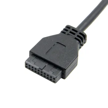 CYSM USB 3.0 de la Placa base 19pin Encabezado a un Solo Puerto USB 3.1 Tipo C USB-C Hembra Cable de 40 cm