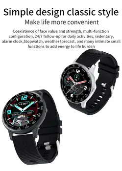 CZJW H30 los relojes inteligentes android reloj para hombre de fitness tracker pulsera smartwatch 2020 de la presión arterial IP67 impermeable reloj deportivo