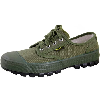 De Alta Calidad De Color Verde Militar Táctico Zapatos De Combate Del Ejército De Los Zapatos De Lona De Los Hombres De Escalada Deportiva Suministros