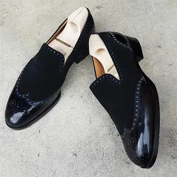 De alta Calidad de los Nuevos Hombres de la Moda de Cuero de la Pu con Hebilla de Negocio de Zapatos Vintage Casual Clásico monje de la correa de los Zapatos Zapatos De Hombre HC634 3105