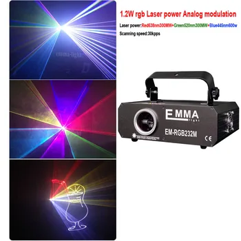 De alta potencia RGB Animación de Dj Láser artista intérprete o Ejecutante 1W láser etapa de iluminación, de 1 Vatio Laser de ILDA 129930