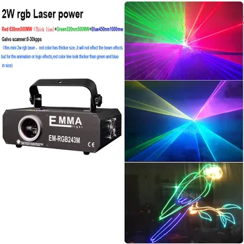 De alta potencia RGB Animación de Dj Láser artista intérprete o Ejecutante 1W láser etapa de iluminación, de 1 Vatio Laser de ILDA