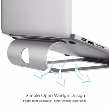 De aluminio del Soporte del ordenador Portátil Para Macbook Air Pro Retina 11 12 13 15 Pulgadas Portátil del ordenador Portátil de Refrigeración de soporte De HP Superficie de Xiaomi