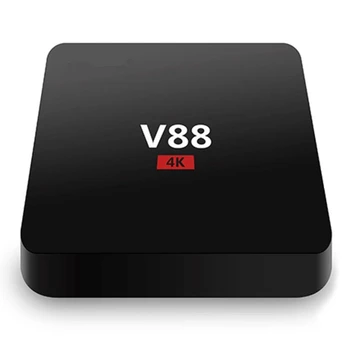 De cine en casa V88 RK3229 Smart TV Set-Top Box Reproductor 4K Quad-Core 8GB WiFi Reproductor de Medios TV Box Smart HDTV Cuadro se Aplica a Android
