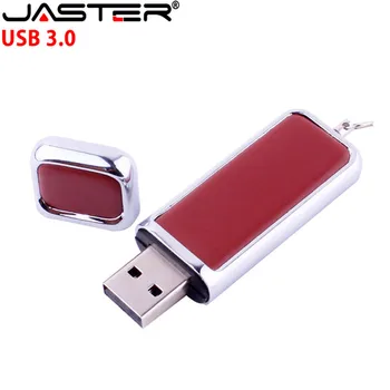 De Cuero marrón USB 3.0 Flash Drive 4G 8GB 16GB 32GB 64GB 128GB LOGOTIPO de encargo de la Pluma Unidades de Alta Velocidad Memory Stick Capacidad Real del Disco de U 11350