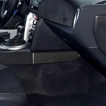 De Fibra de carbono de los Accesorios del Coche de Interior Control de Cambio de velocidad en el Panel de la Cubierta Lateral Recorte de Pegatinas Para Toyota 86 Subaru BRZ 2013-2017