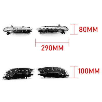 De la izquierda a la Derecha del LED DRL Luz de conducción Diurna faros de Niebla para el Benz W221 C250 C300 C350 CL550 CL600 S350 S400 S450 S550 GLK350 R350