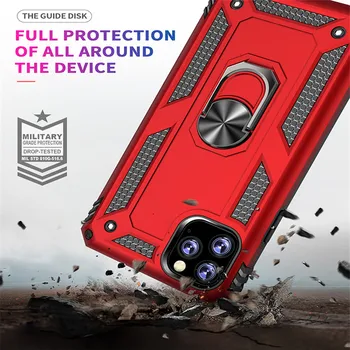 De lujo Armadura a prueba de Golpes Caso Para el Iphone 11 Pro Max de Silicona Suave para el Parachoques de los Casos Para XR Xs Max 6 7 8 Más Completa de la Cubierta Protectora