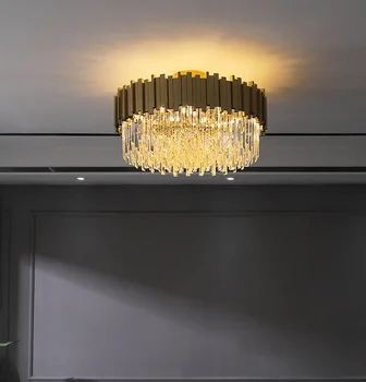 De lujo de Techo de Cristal para la Sala de estar Moderna de Oro Redonda de la Lámpara de Led de Interior de una Casa de Accesorios de Iluminación 44833