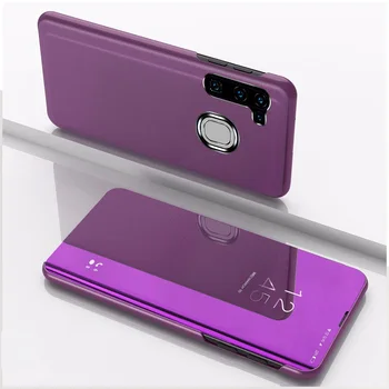 De Lujo Espejo De La Vista Smart Flip Case Para Samsung Galaxy A21 De Pie Cromo Cubierta 186