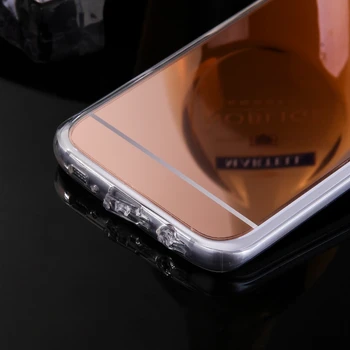 De lujo para Samsung Galaxy S5 S4 S3 Note 3 4 5 caja de Espejo de TPU de nuevo la Cubierta del Teléfono para Samsung Galaxy S7 S6 Edge Plus Note5 G530 Cas