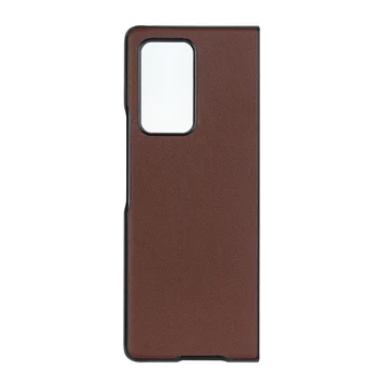 De lujo Plegable de Cuero de la Cubierta de Protección para Samsung Galaxy Z Fold2 doble 2 Carpeta 2 5G Caso Front y Back Flip Phone Caso de Coque
