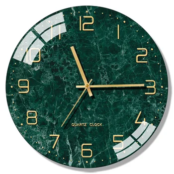 De Vidrio de gran Reloj de Pared de Diseño Moderno de Cocina, Reloj de Salón Creativa Nórdicos Silencioso Dormitorio Relojes de Pared de la Decoración del Hogar Klok FZ737