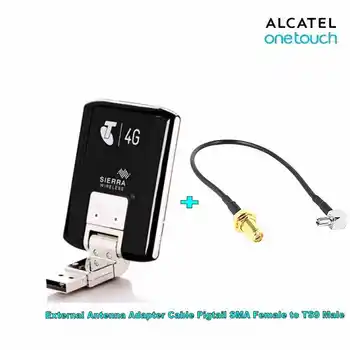 Desbloqueado Sierra AirCard 320U USB 4G LTE FDD Módem Inalámbrico Plus Adaptador de Antena Externa, Cable de