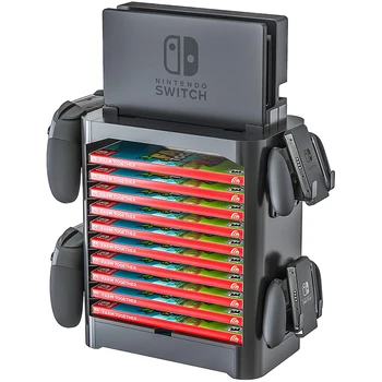 Diferentes Interruptor Multifuncional de Almacenamiento Soporte de Nitendo Disco de Juego y Mango Controlador Stand de Nintendo Interruptor Accesorios