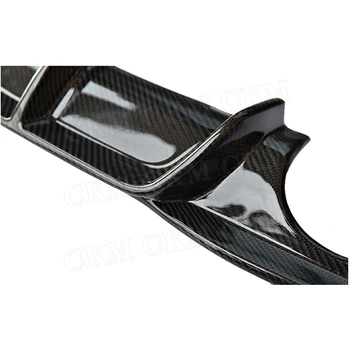 Difusor Trasero de Fibra de carbono Labio de Spoiler para BMW Serie 3 F30 F35 M-sport 2012 -2018 Aletas de Tiburón Difusor del Parachoques Protector