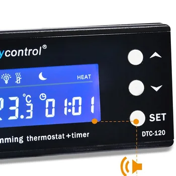 Digital Acuario Termostato Controlador de Temperatura PID Impermeable del Sensor de Salida de Enfriador Calentador de Acuario Termostato Aquario TC-320