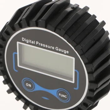 Digital de Inflado de Neumáticos Con Manómetro de Presión de Aire Chuck Manguera de Goma Para Compresores de Aire Y Infladores - 200PSI