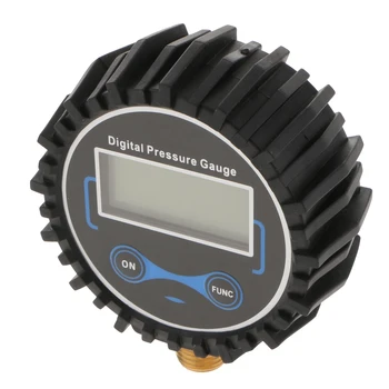 Digital de Inflado de Neumáticos Con Manómetro de Presión de Aire Chuck Manguera de Goma Para Compresores de Aire Y Infladores - 200PSI